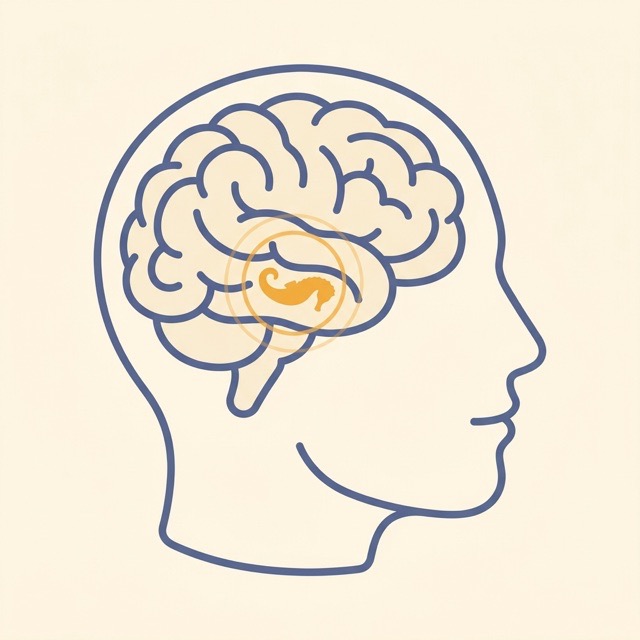 Illustration of the hippocampus
